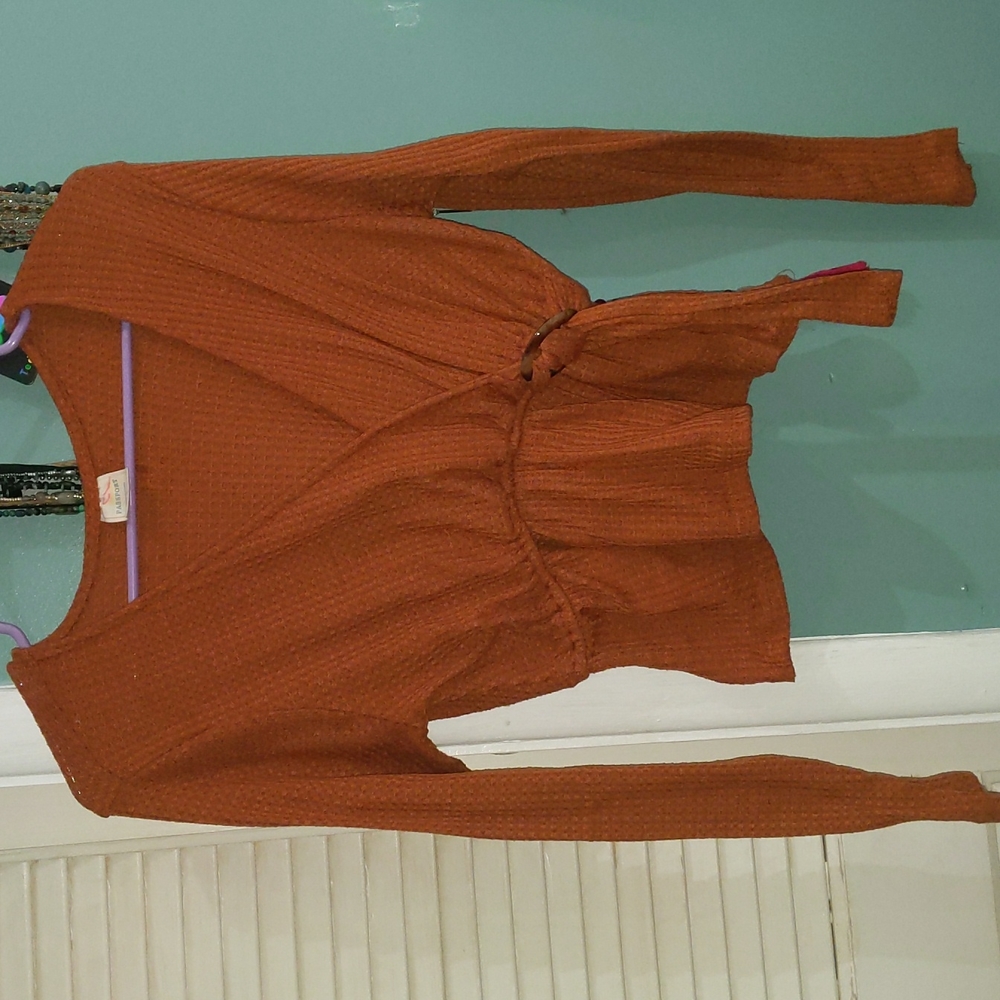 Orange top with Mid Belt